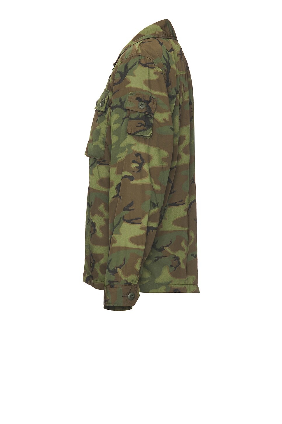 Mesh Camo Jacquard Mapping Print Shirt in Camo - 3