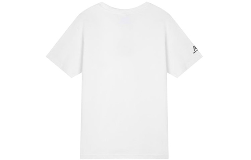 New Balance New Balance Men's New Balance Contrasting Colors Pocket Round Neck Pullover Short Sleeve White T-Shi outlook