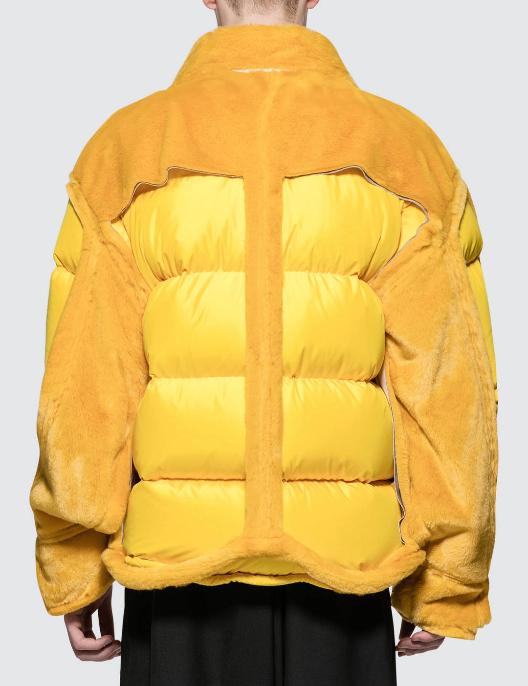 Yellow Trim Show Puffer Jacket - 3