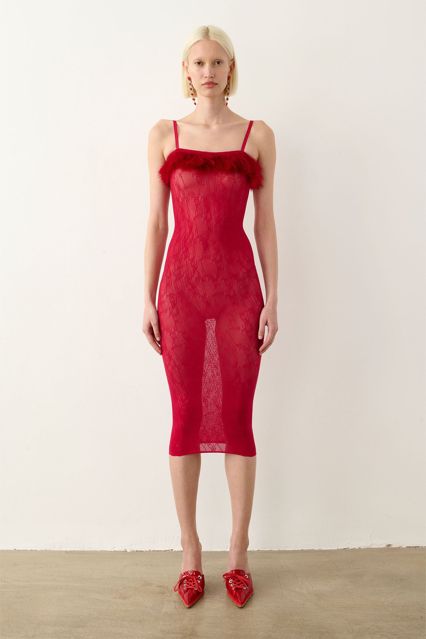 VANDERBECK DRESS RED - 2