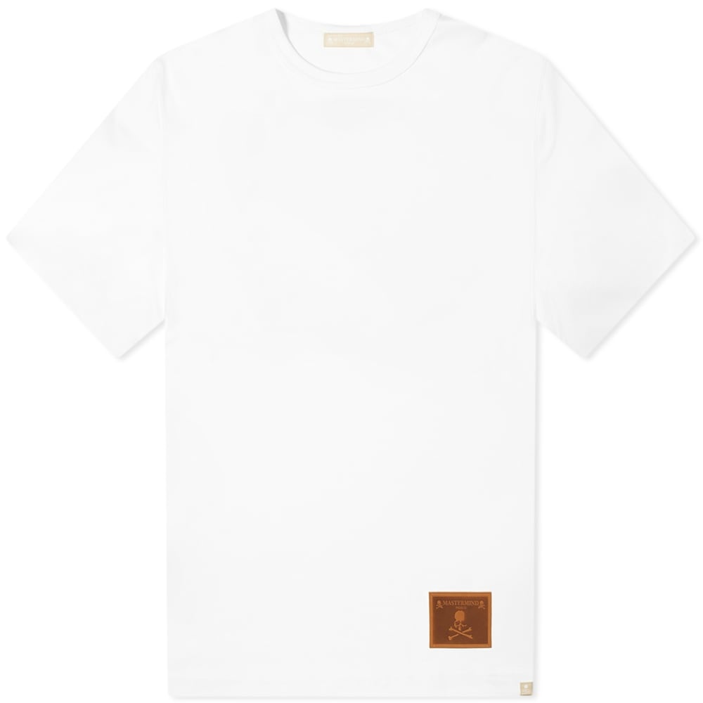 MASTERMIND WORLD Leather Patch Logo Tee - 1