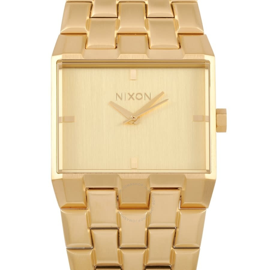 Other Designers Nixon Nixon Ticket II Quartz Gold Dial Men's