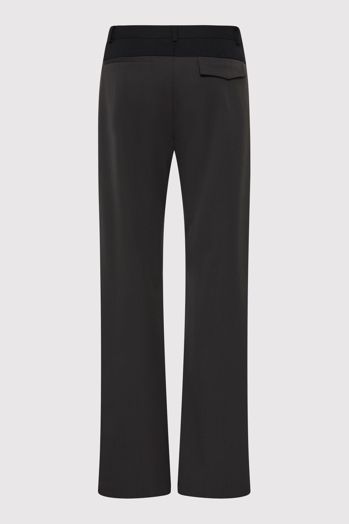90s Splice Panelled Pants - Black Olive / Black - 7