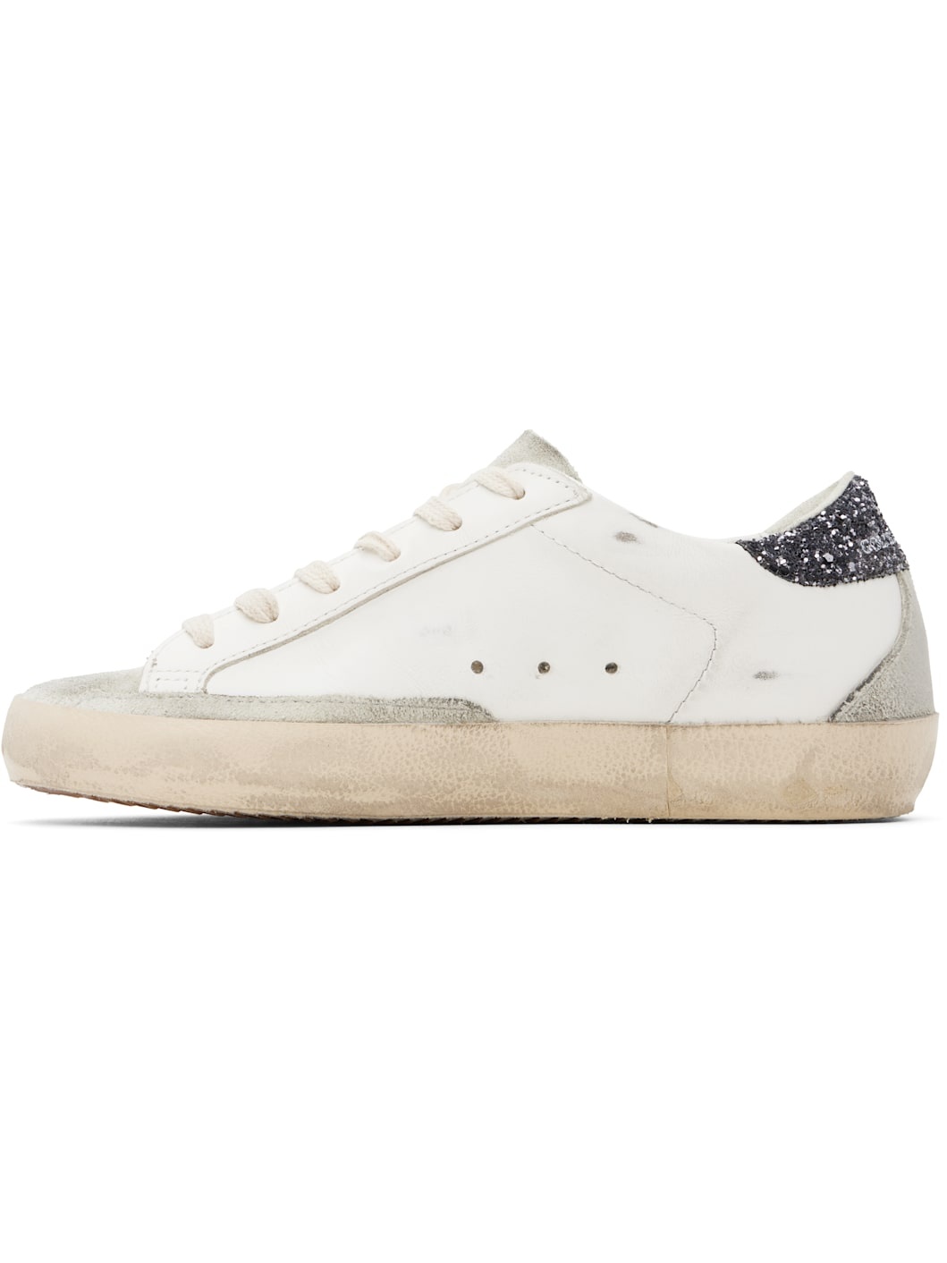 White & Gray Super-Star Sneakers - 3