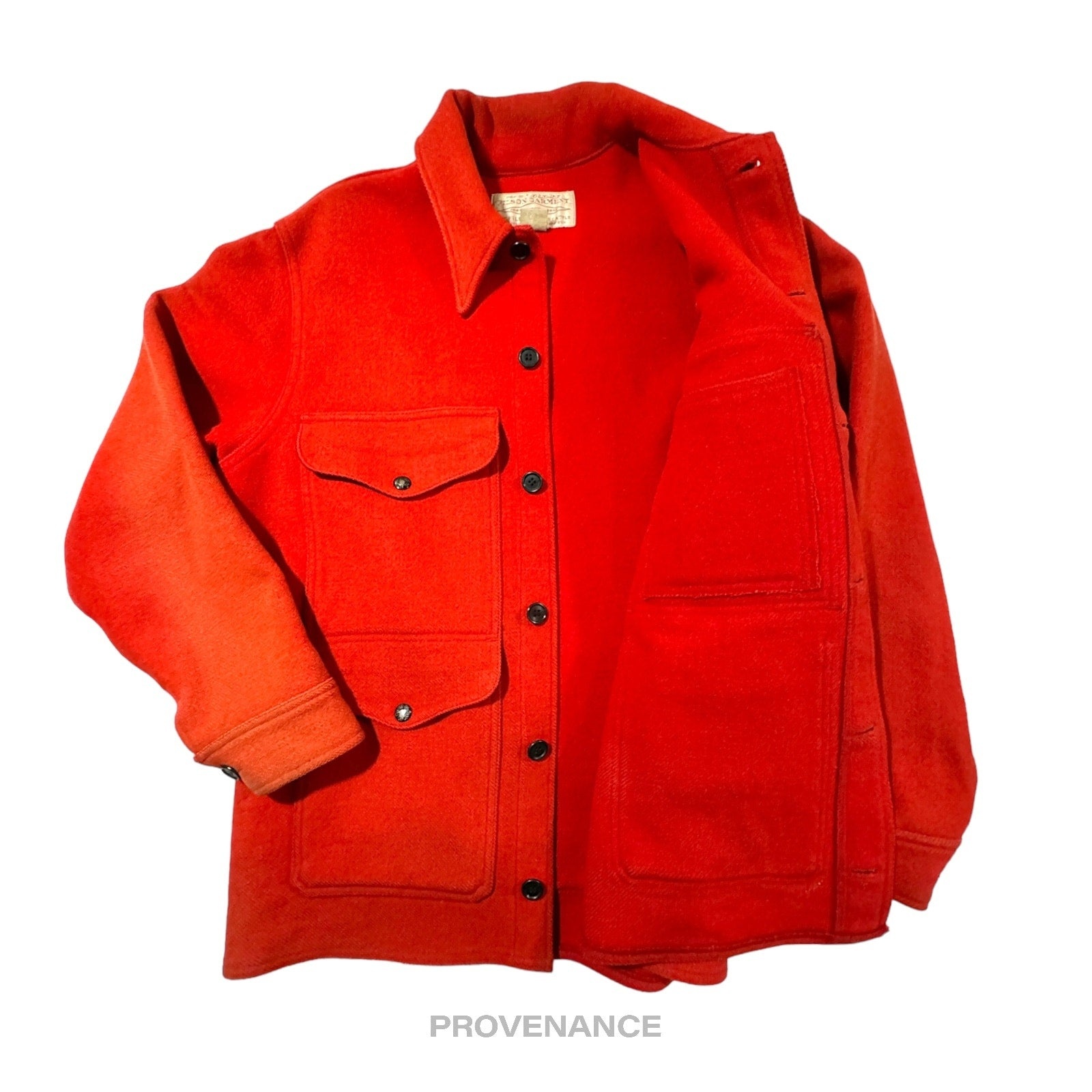 Filson Mackinaw - Filson Mackinaw Wool Cruiser Jacket - Scarlet Red 42 M - 3