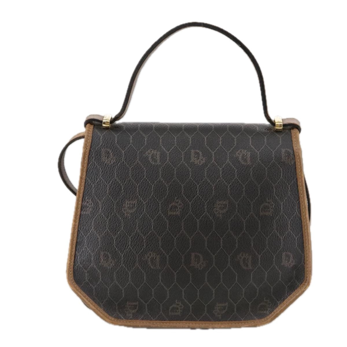 DIOR Honeycomb Canvas Hand Bag Black - 2