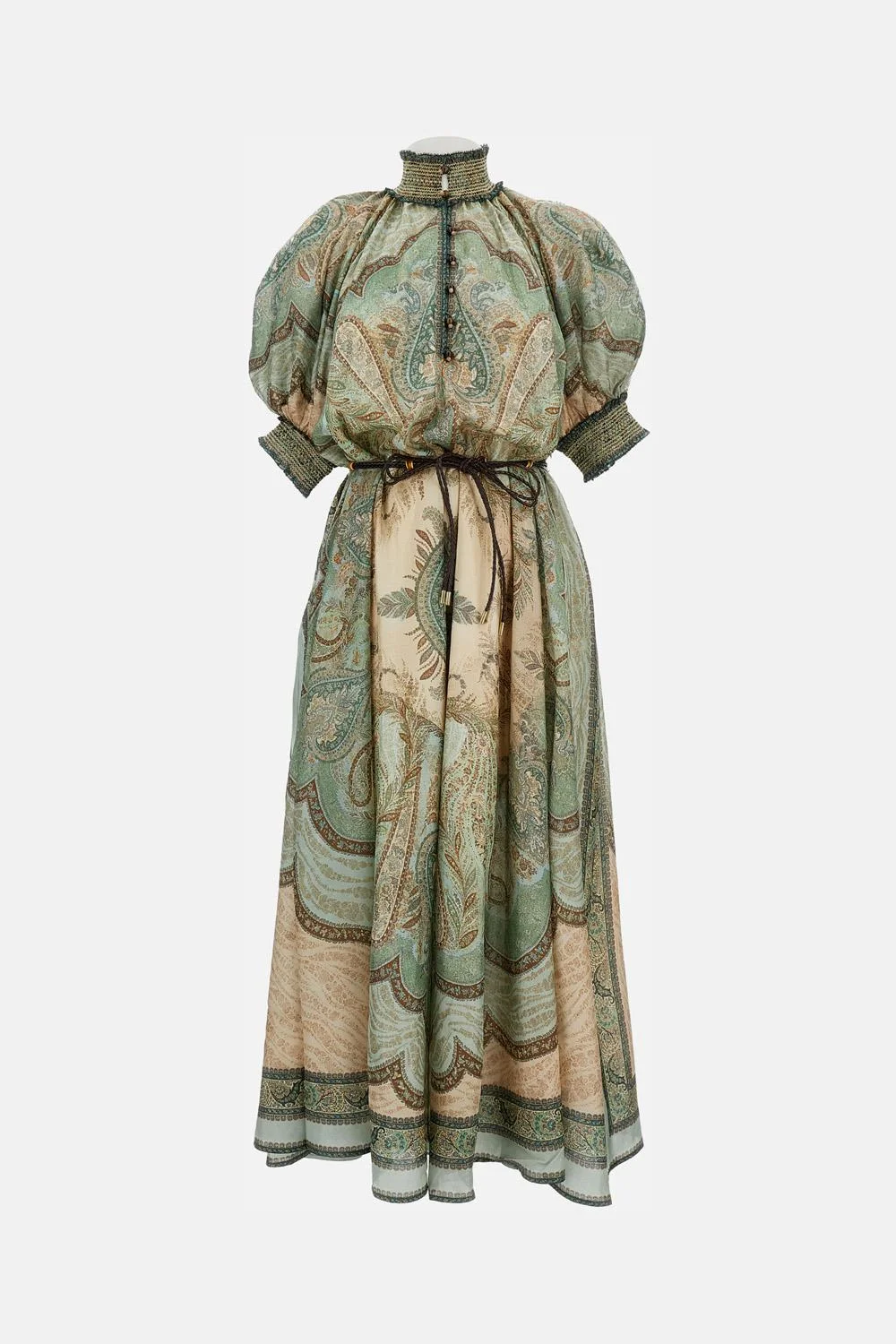 Puff Sleeve Dress - 1