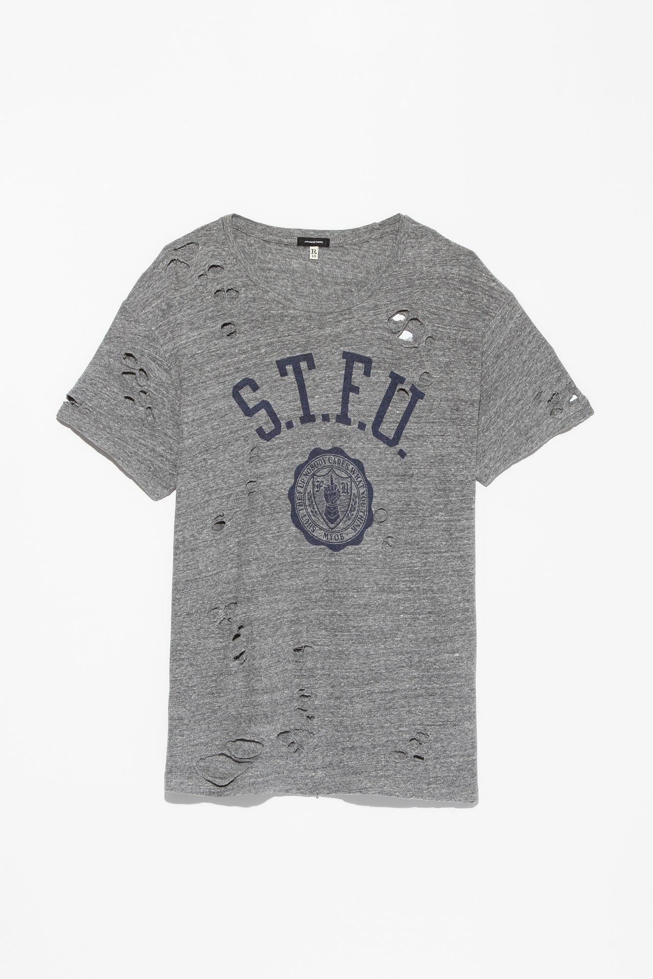 STFU BOY T - HEATHER GREY - 3