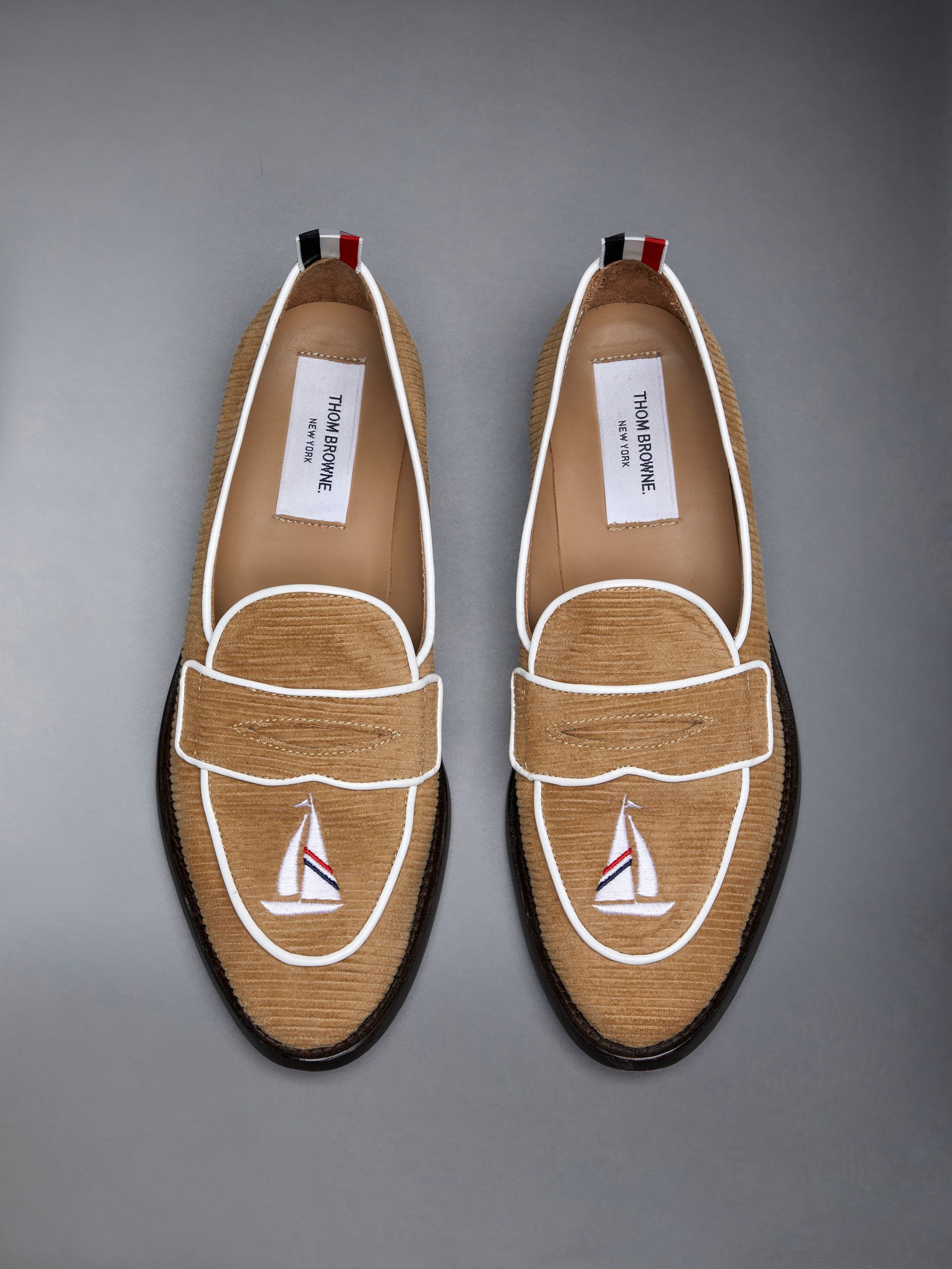 Sailboat Embroidered Varsity Penny Loafer - 4