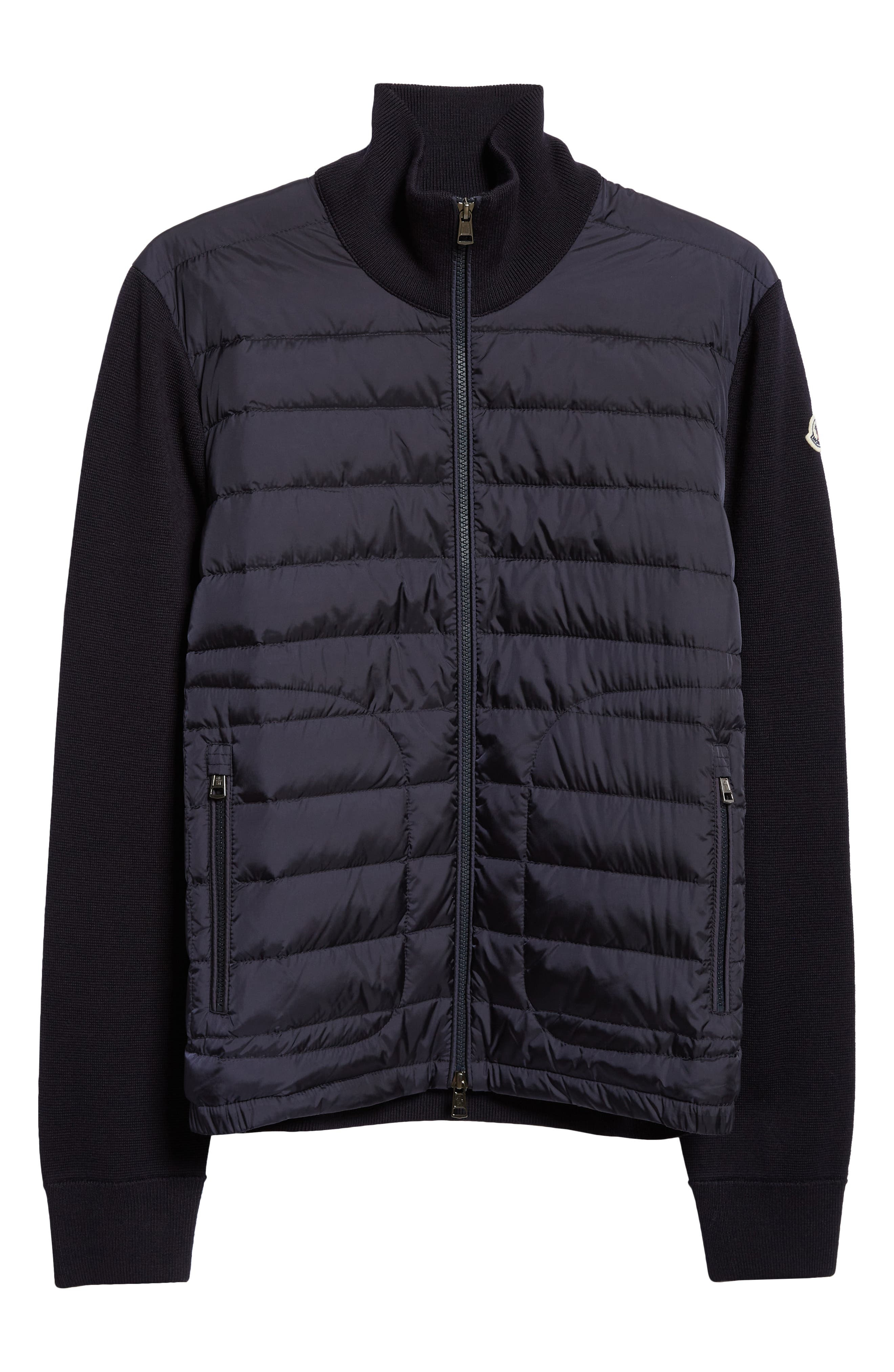 Quilted Nylon & Knit Cardigan - 5