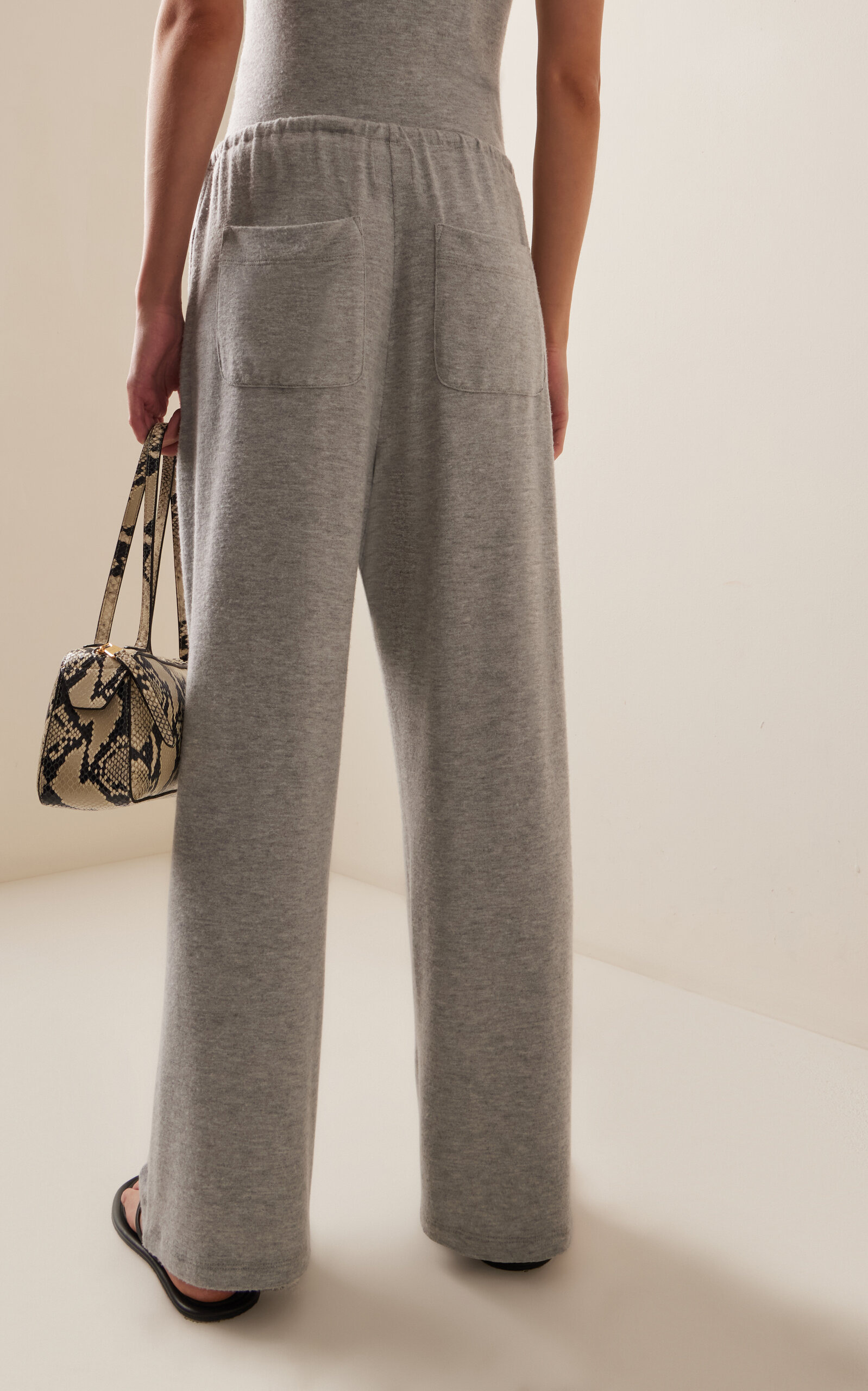 Lauren Cropped Drawstring Pants grey - 4