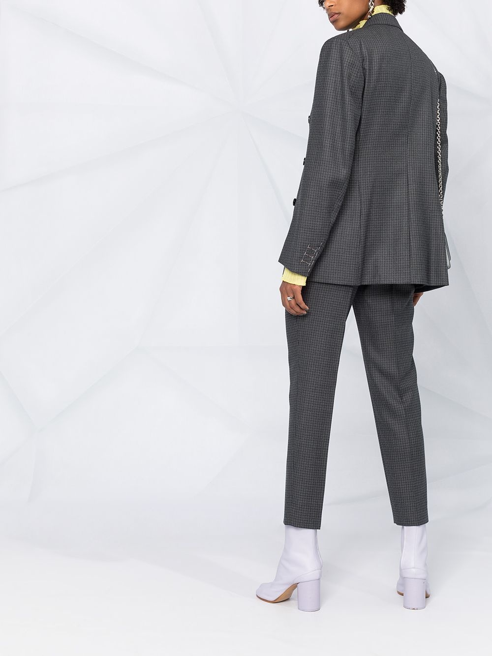 check tapered trousers - 4