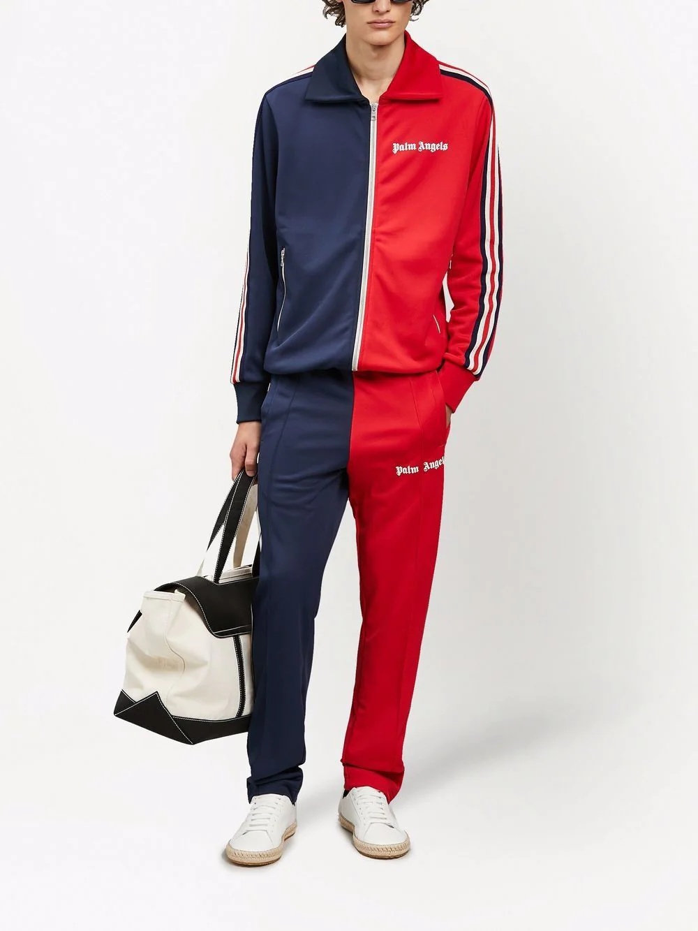 two-tone track pants - 2