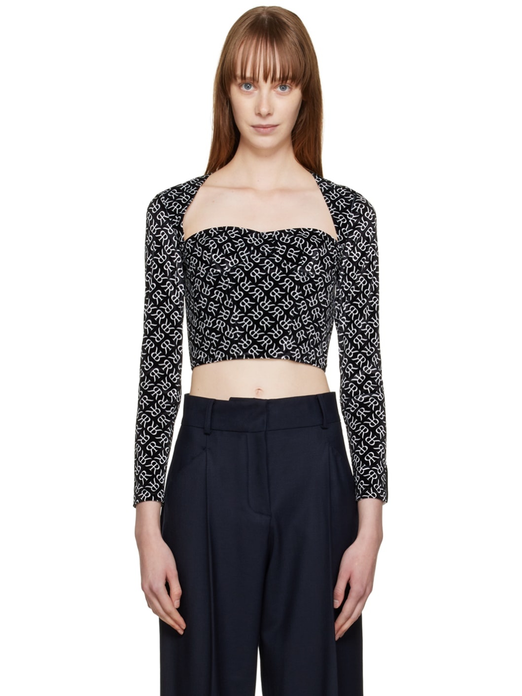 Black Corset Blouse - 1