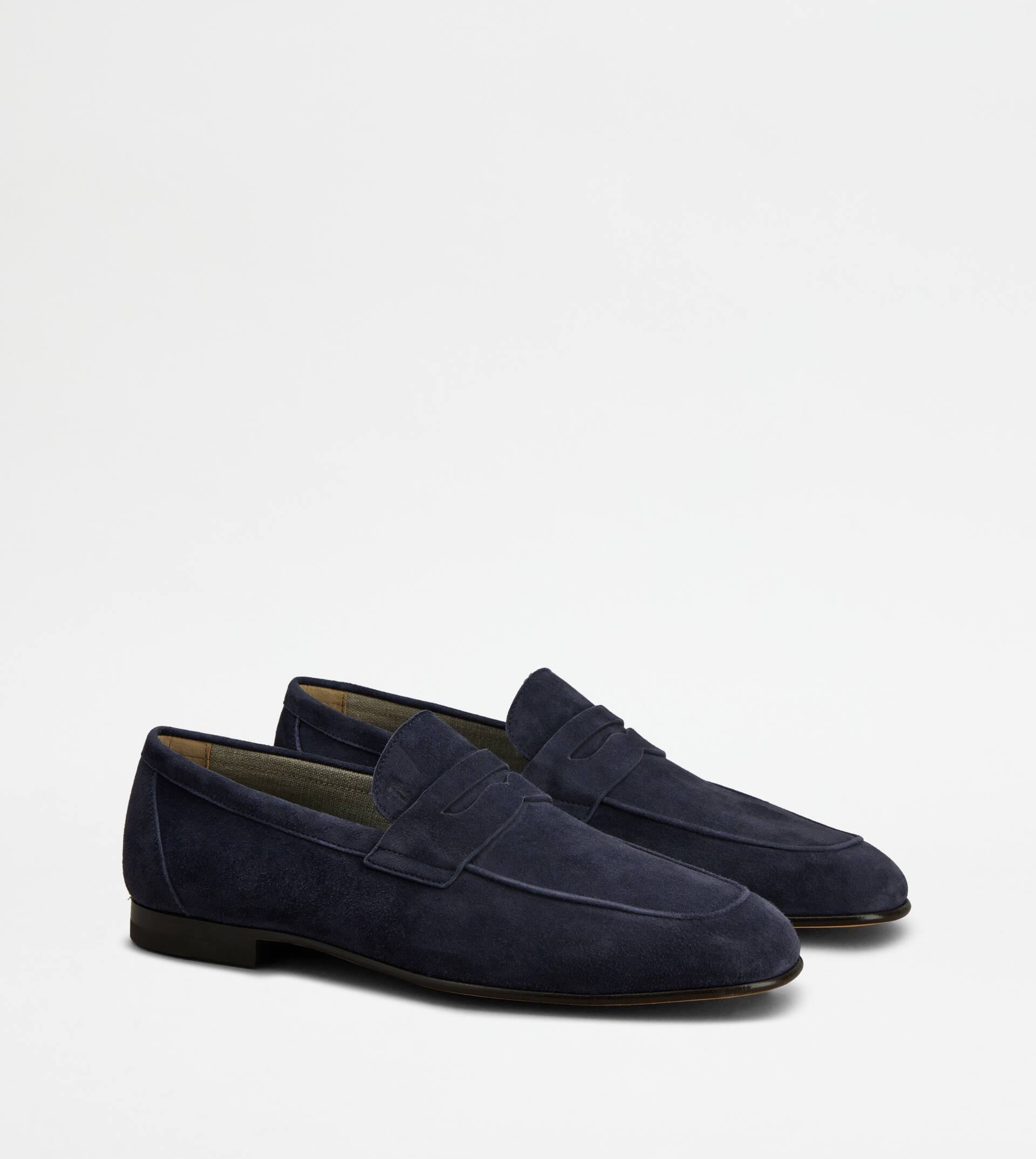 LOAFERS IN SUEDE - BLUE - 3