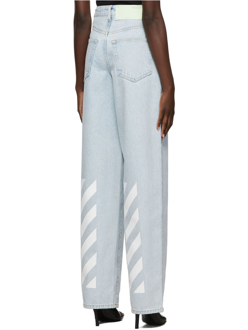 Blue Denim Extra Baggy Diag Jeans 3