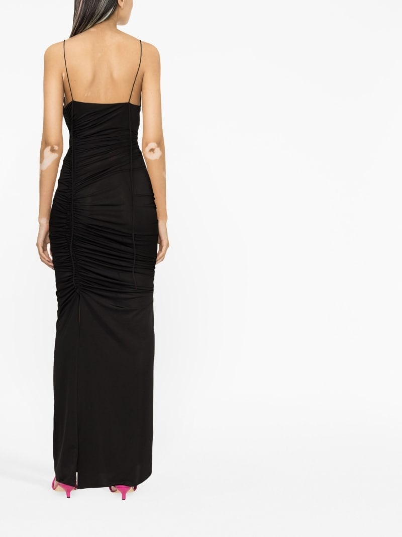 ruched maxi dress - 4