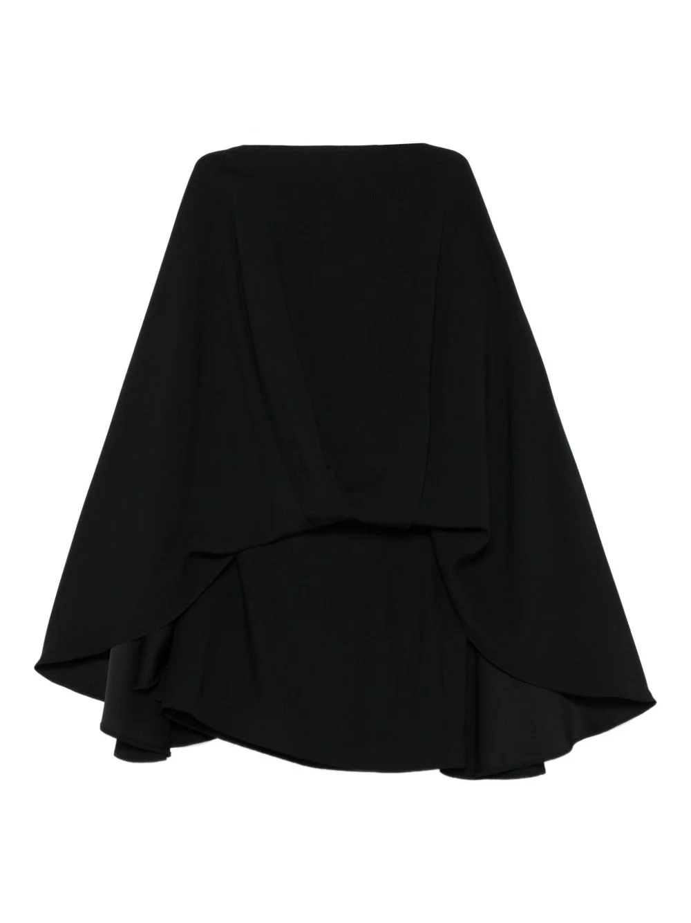ruffled cape dress - 1