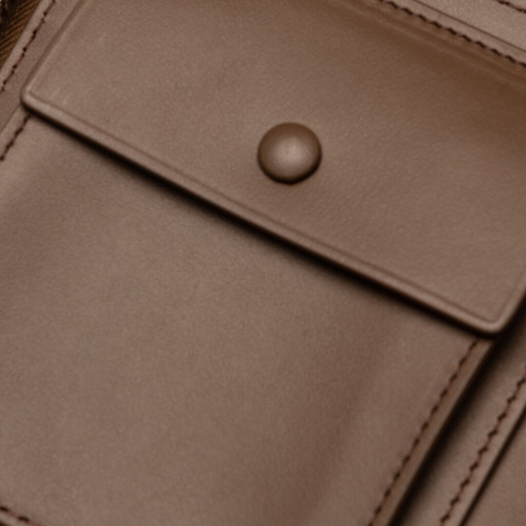 ZIPPED WALLET - CAMEL BROWN - 4