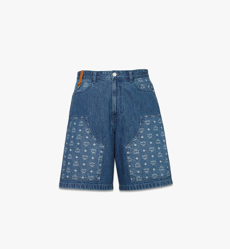 Monogram Shorts in Denim Jacquard 1