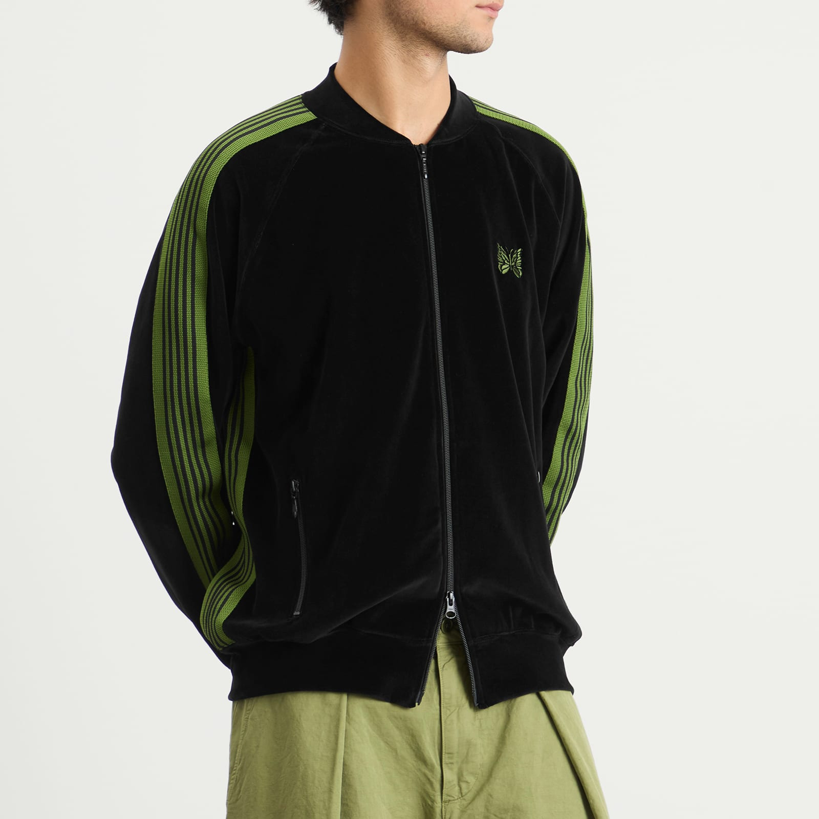 Needles Velour Rib Collar Track jacket - 2