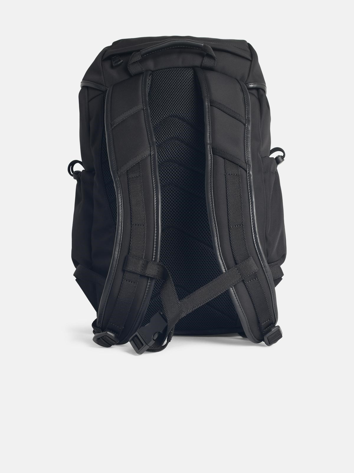 'TECH' BLACK POLYAMIDE BLEND BACKPACK - 3