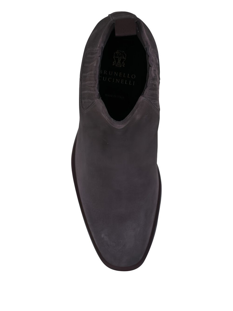 elastic-panel suede boots 3