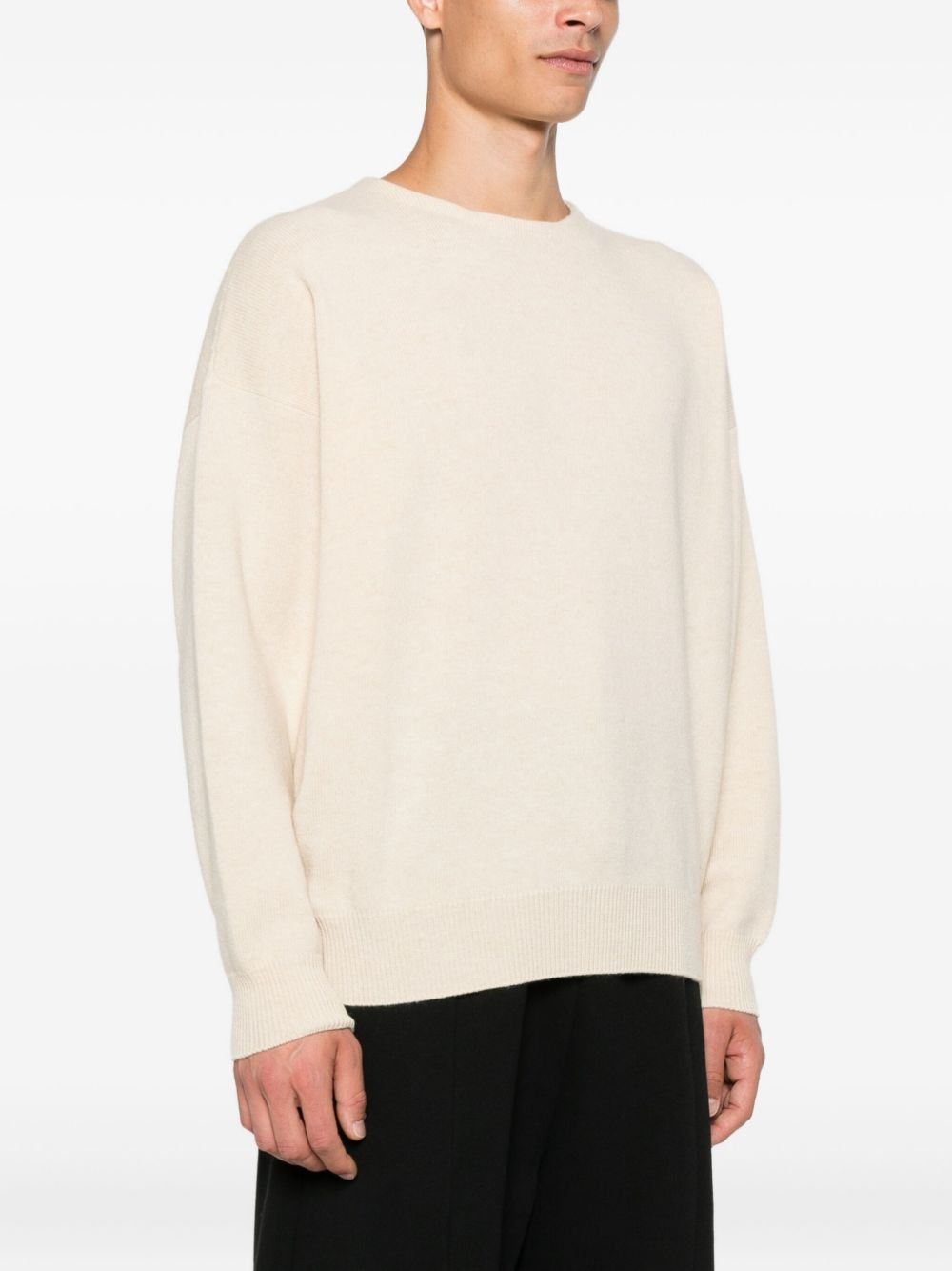 round-neck wool sweater - 3