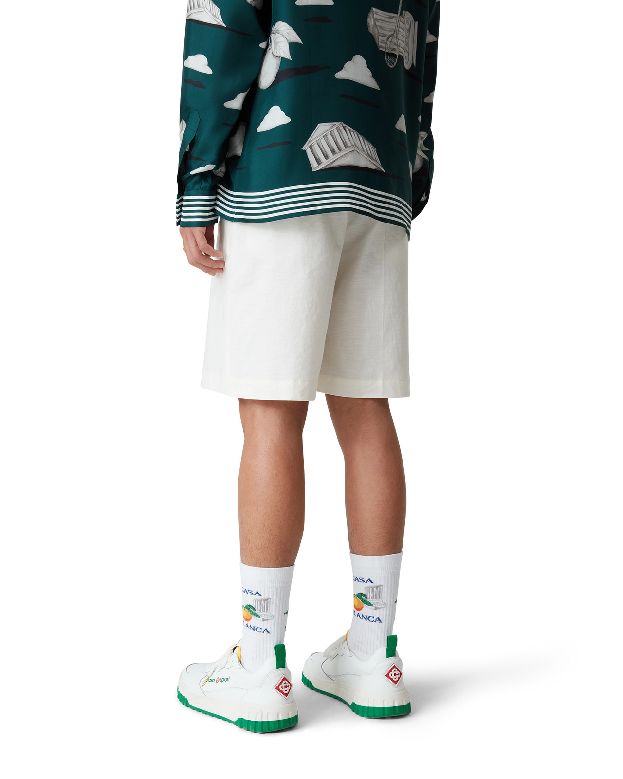 Mens The Court White & Green Sneaker - 5