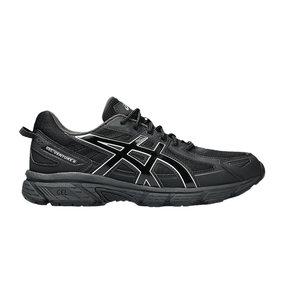 大人気!!! ♥ Asics Gel-Venture 6 Black Pure Silver Asics Gel Venture 6 'Black Silver Metallic' | goat | REVERSIBLE