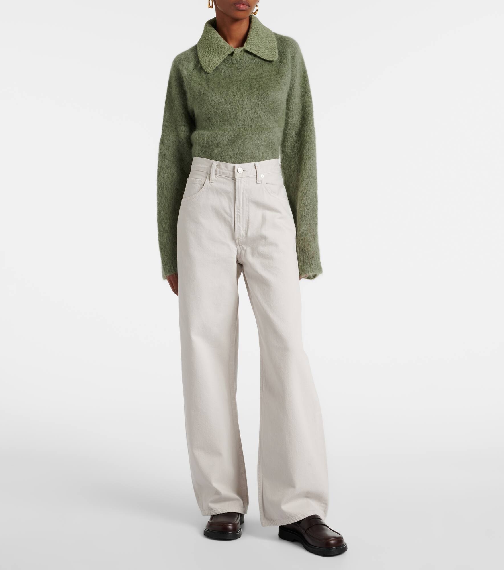 Low Curve mid-rise wide-leg jeans - 4