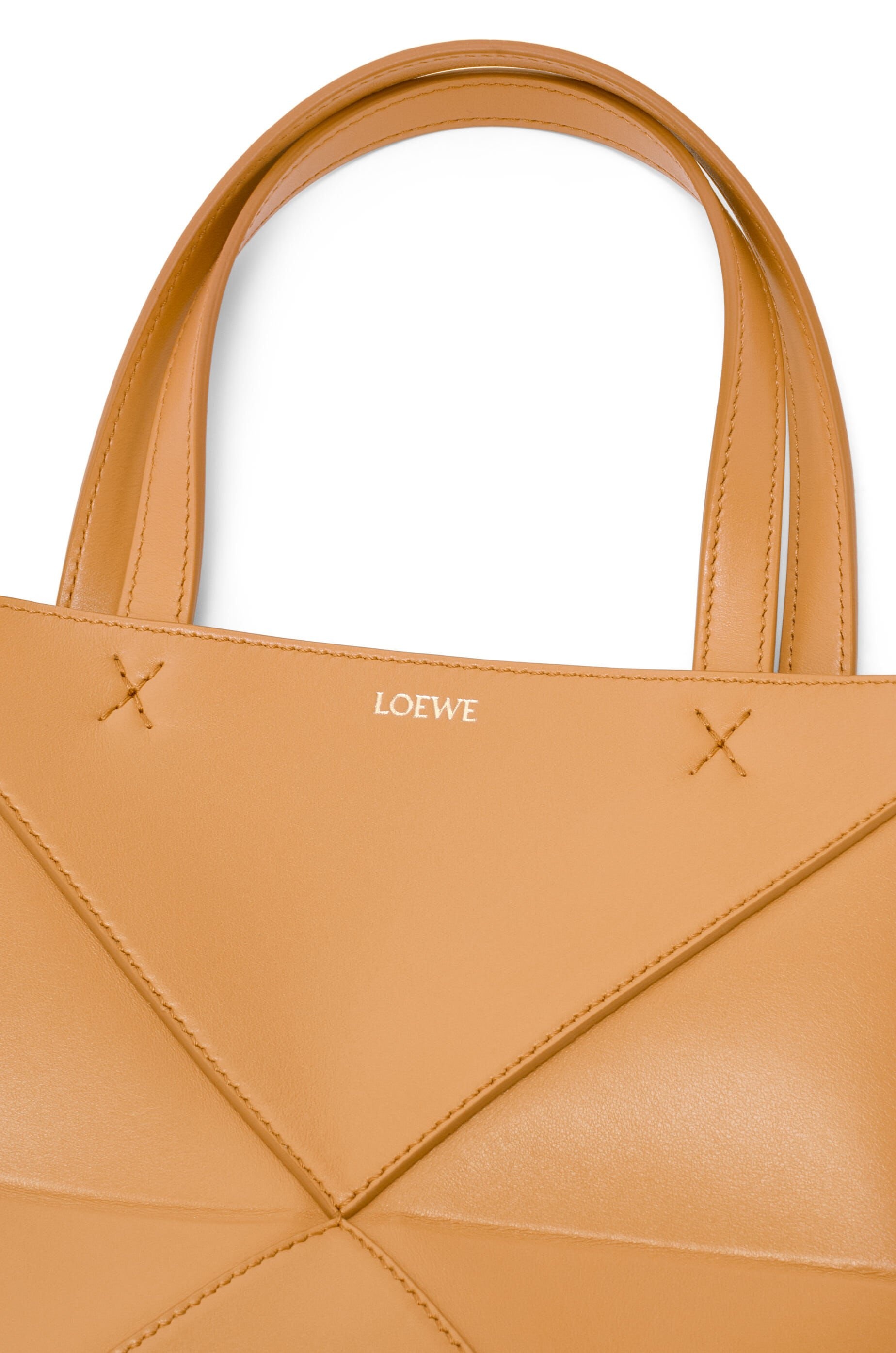 Mini Puzzle Fold Tote in shiny calfskin - 10