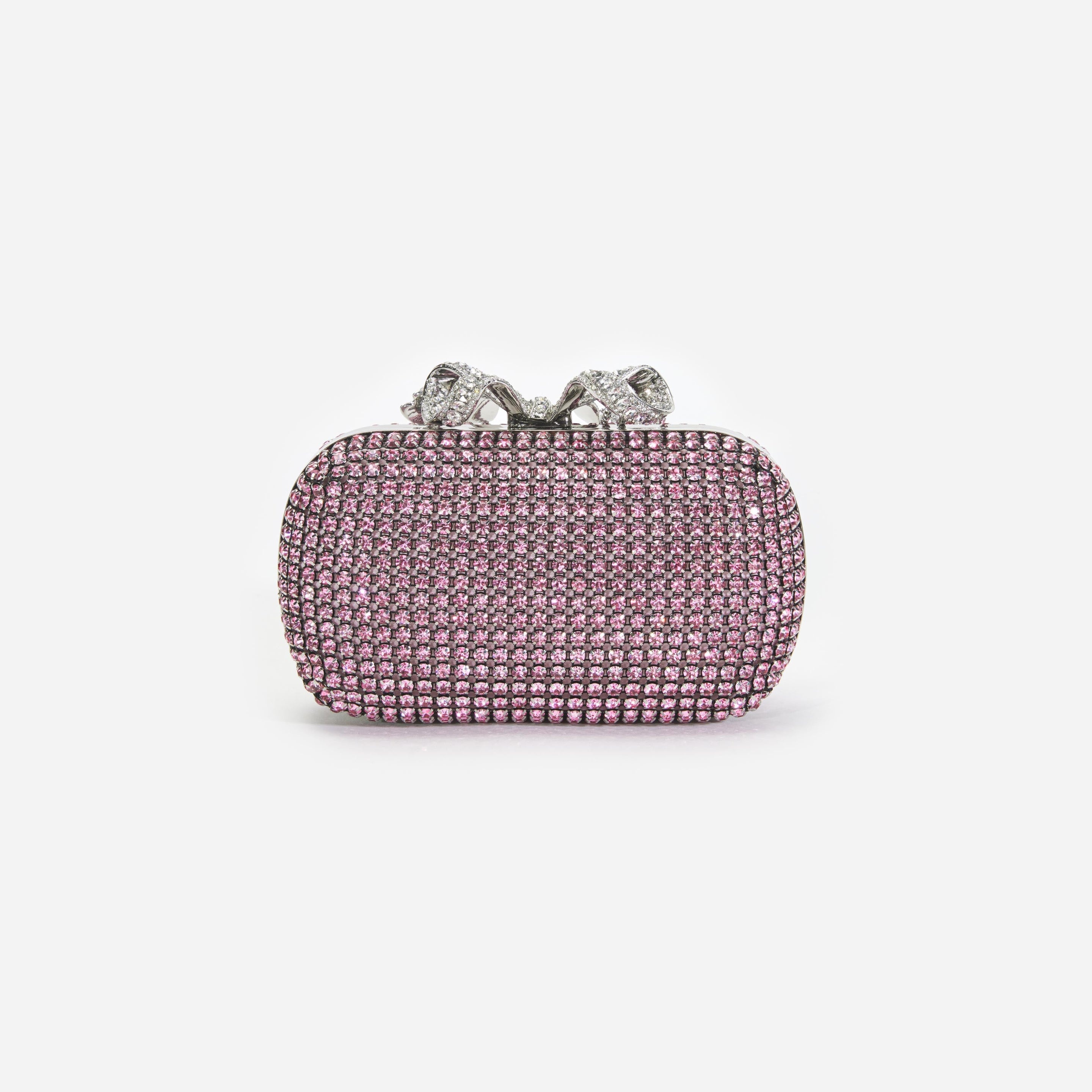 Pink Chainmail Clutch Bag - 3