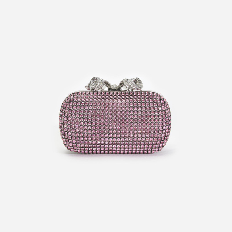 Pink Chainmail Clutch Bag 3