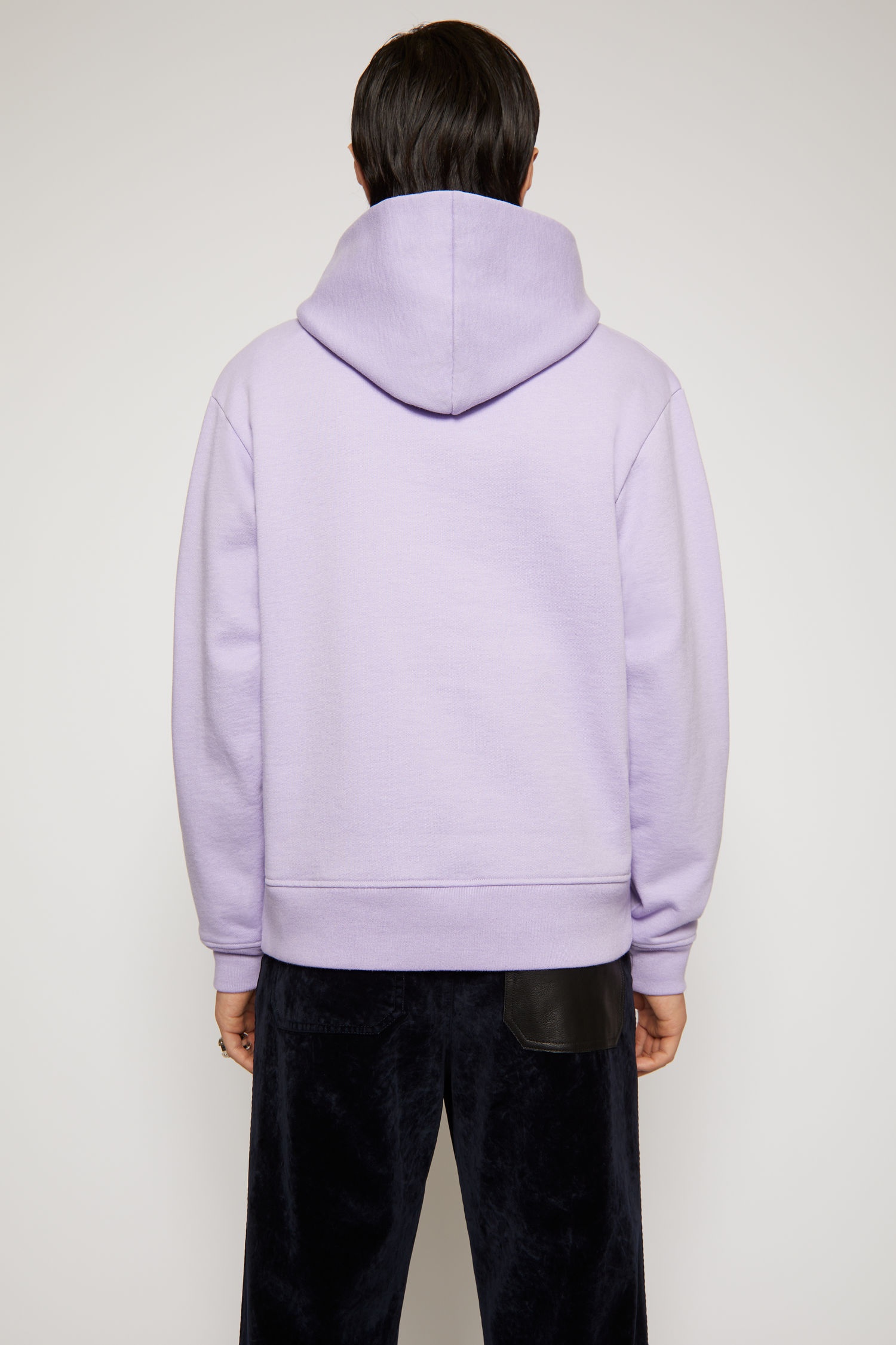 Classic fit hooded sweatshirt light purple - 4