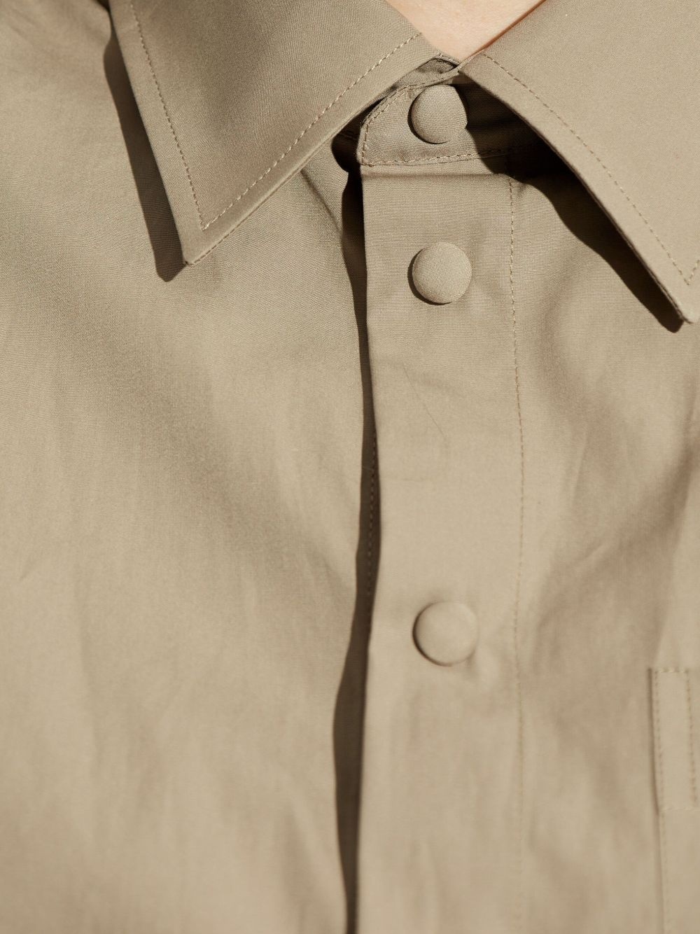 cotton shirt dress - 5