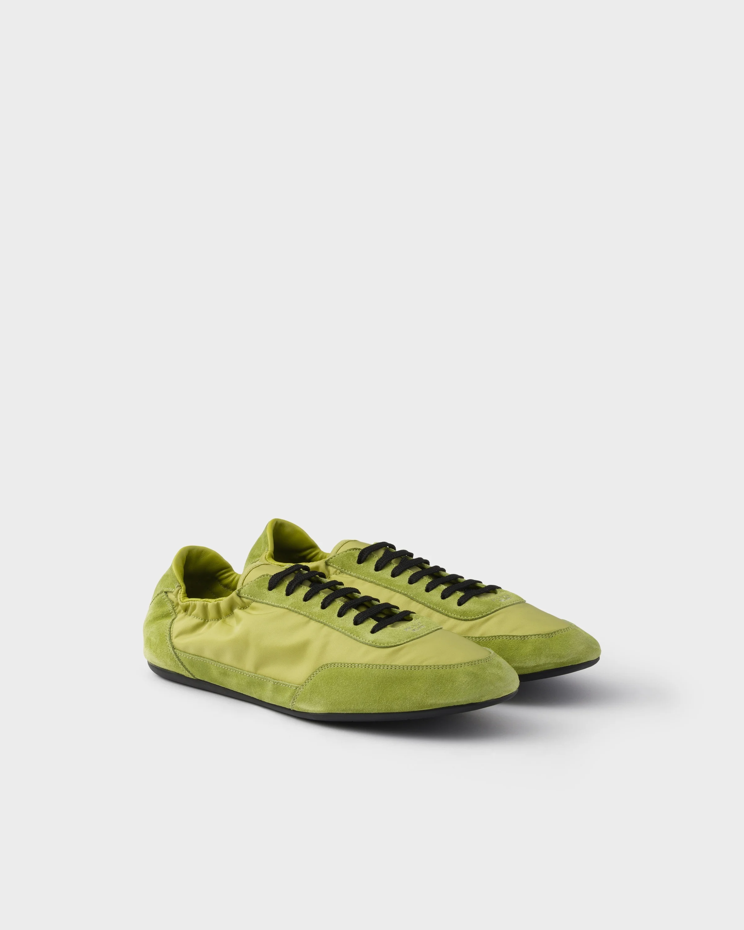 Collapse Re-Nylon and suede elasticized sneakers - 1