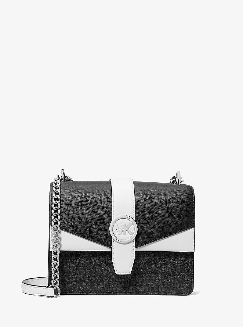 Greenwich Small Color-Block Signature Logo Crossbody Bag - 1