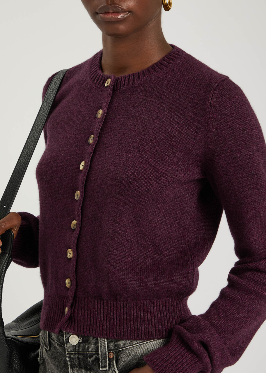 Khaite Everheart Melange Cashmere Cardigan - 5