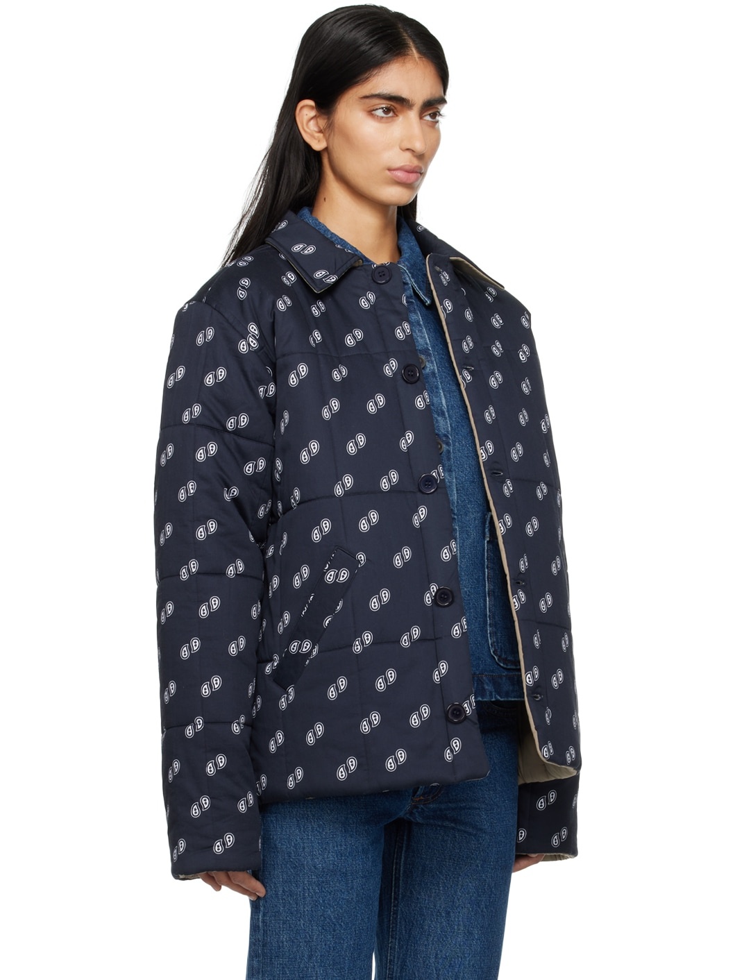 Navy Lenny Reversible Jacket - 2