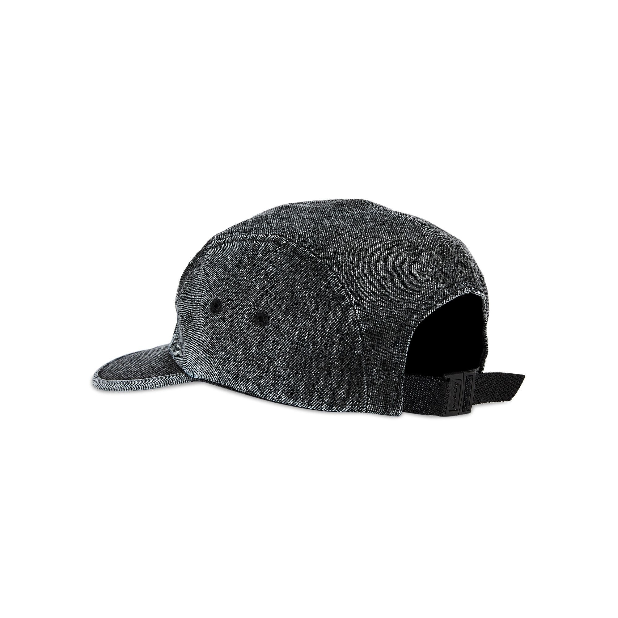 Supreme Coated Denim Camp Cap Black (SS24) - SS24 - US