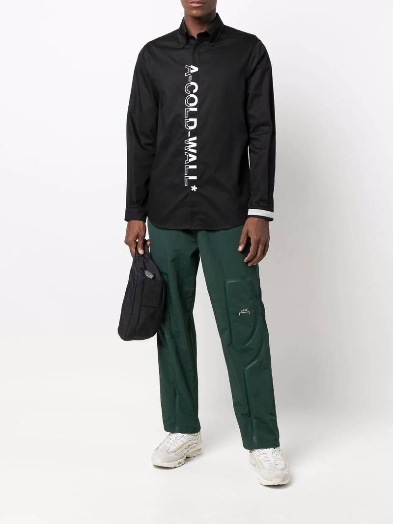 A-COLD-WALL* vertical logo print shirt outlook