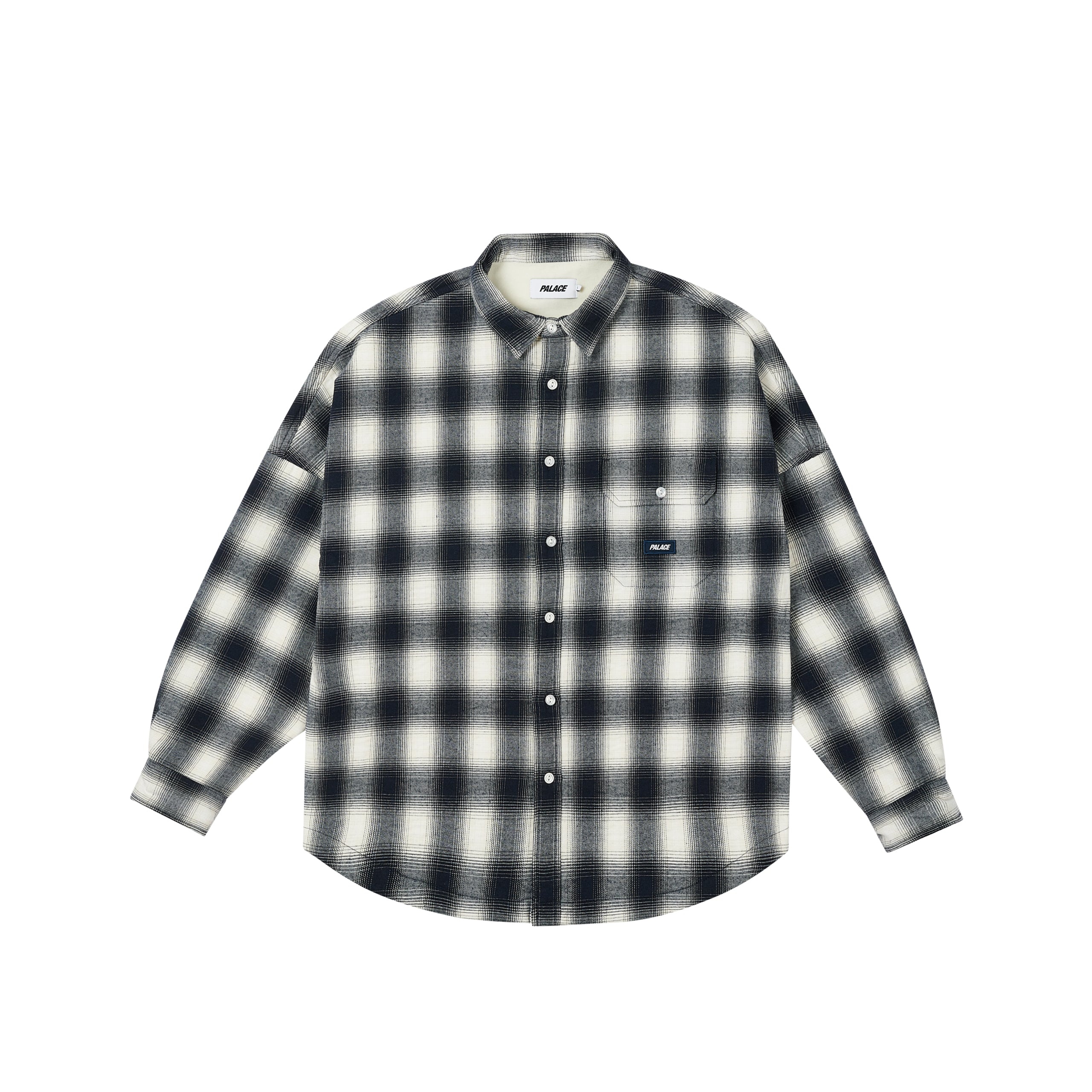 OMBRE FLANNEL SHIRT NAVY - 1