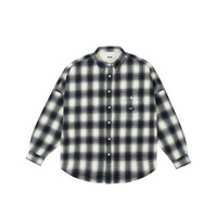 PALACE OMBRE FLANNEL SHIRT NAVY | REVERSIBLE