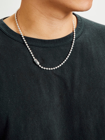 GOOD ART HLYWD Triple Cutout Poplock Ball Chain Necklace in Sterling Silver outlook