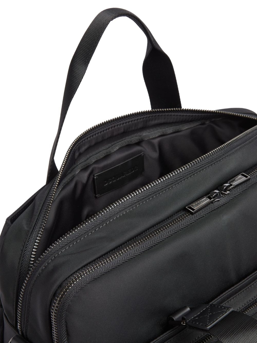 logo-lettering laptop bag - 4