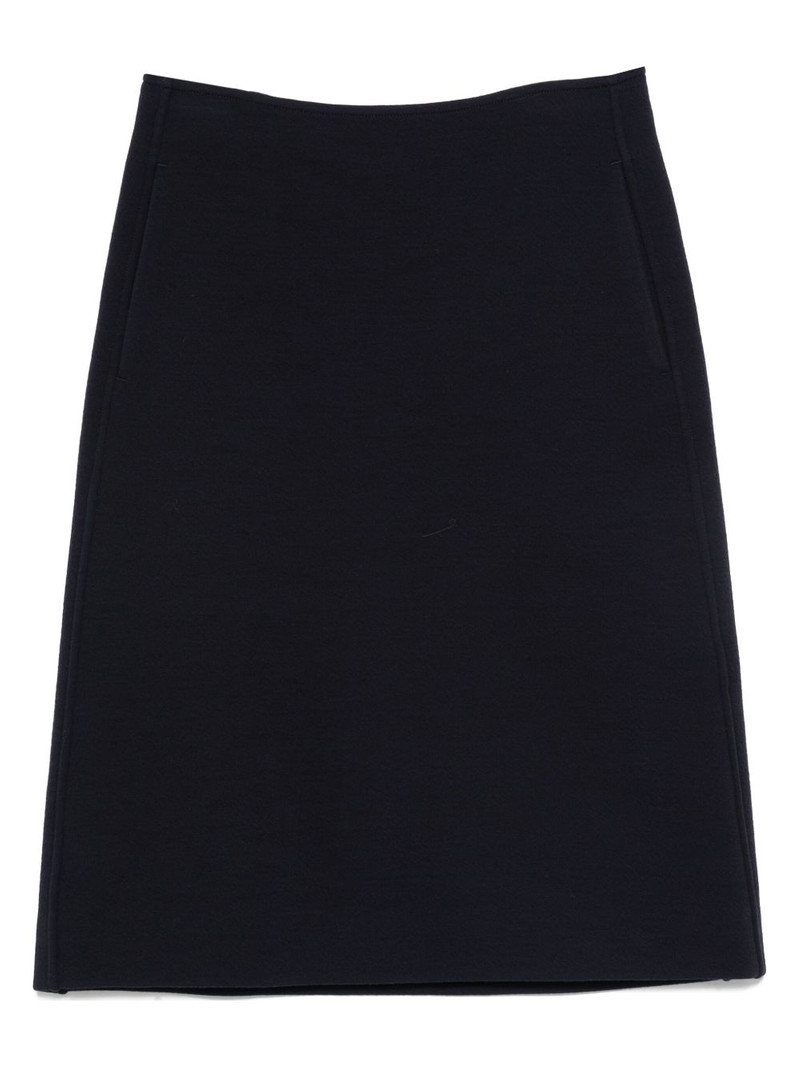 seam-pockets midi straight skirt 1