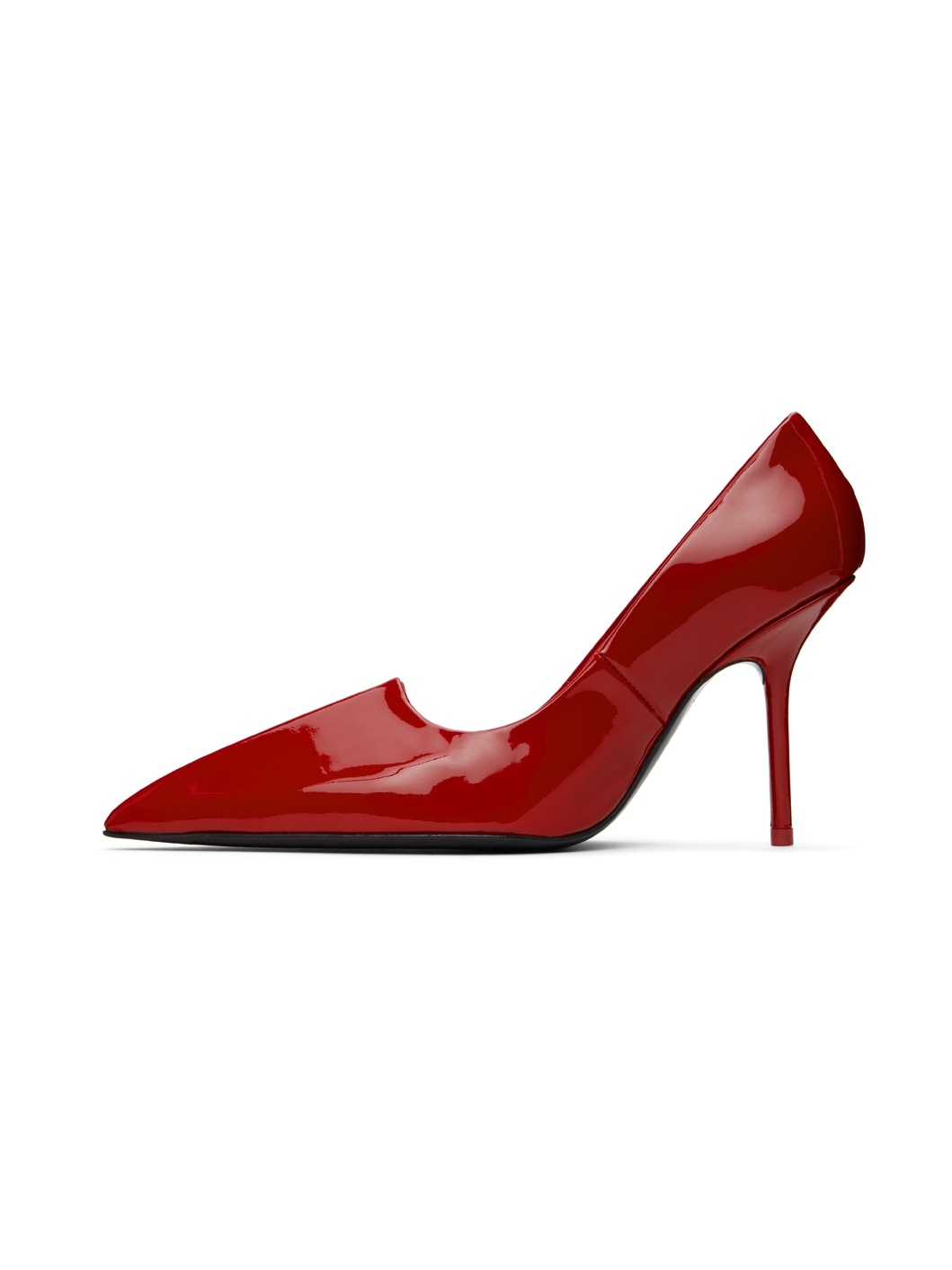 Red Leather Heels - 3