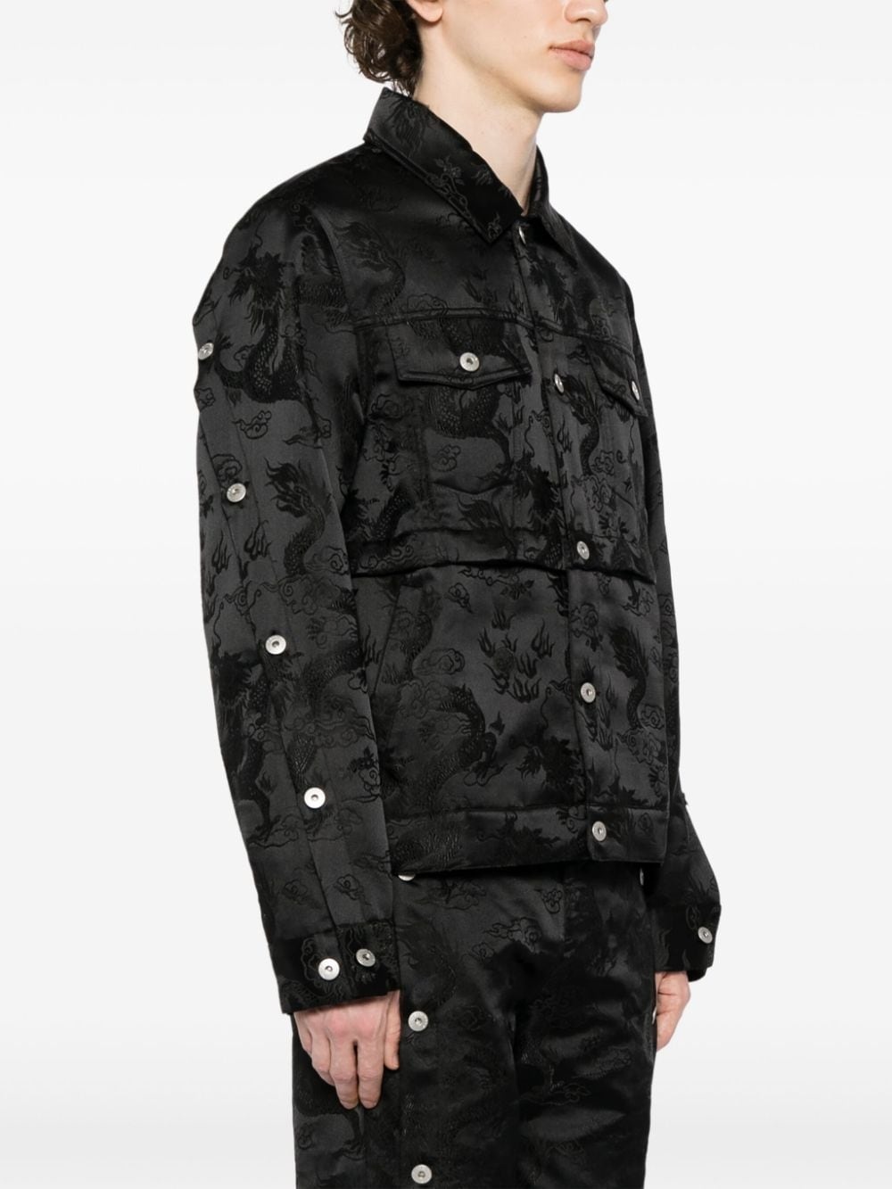 dragon-jacquard jacket - 4