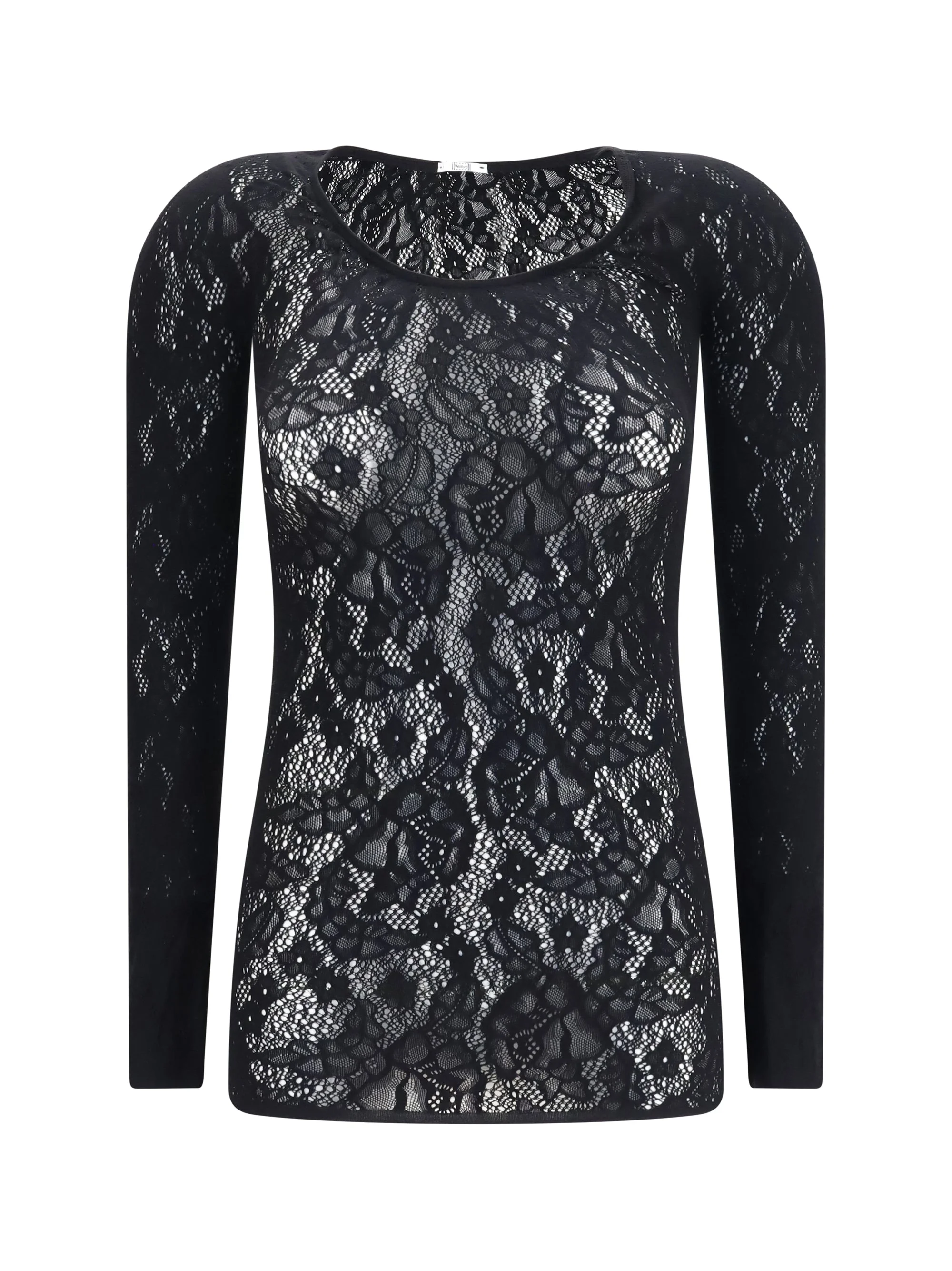 Wolford Infinite Rose Net Long-sleeve Top Black - 1